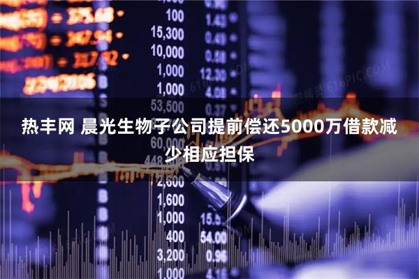 热丰网 晨光生物子公司提前偿还5000万借款减少相应担保