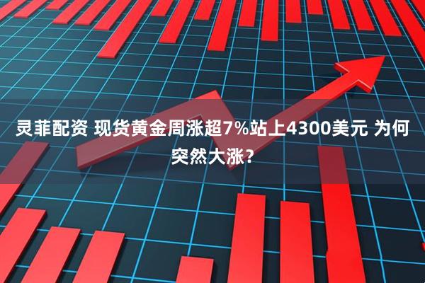 灵菲配资 现货黄金周涨超7%站上4300美元 为何突然大涨？